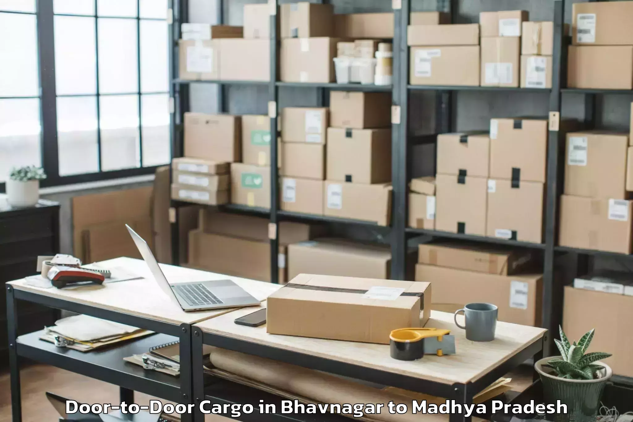 Book Bhavnagar to Dewas Door To Door Cargo Online